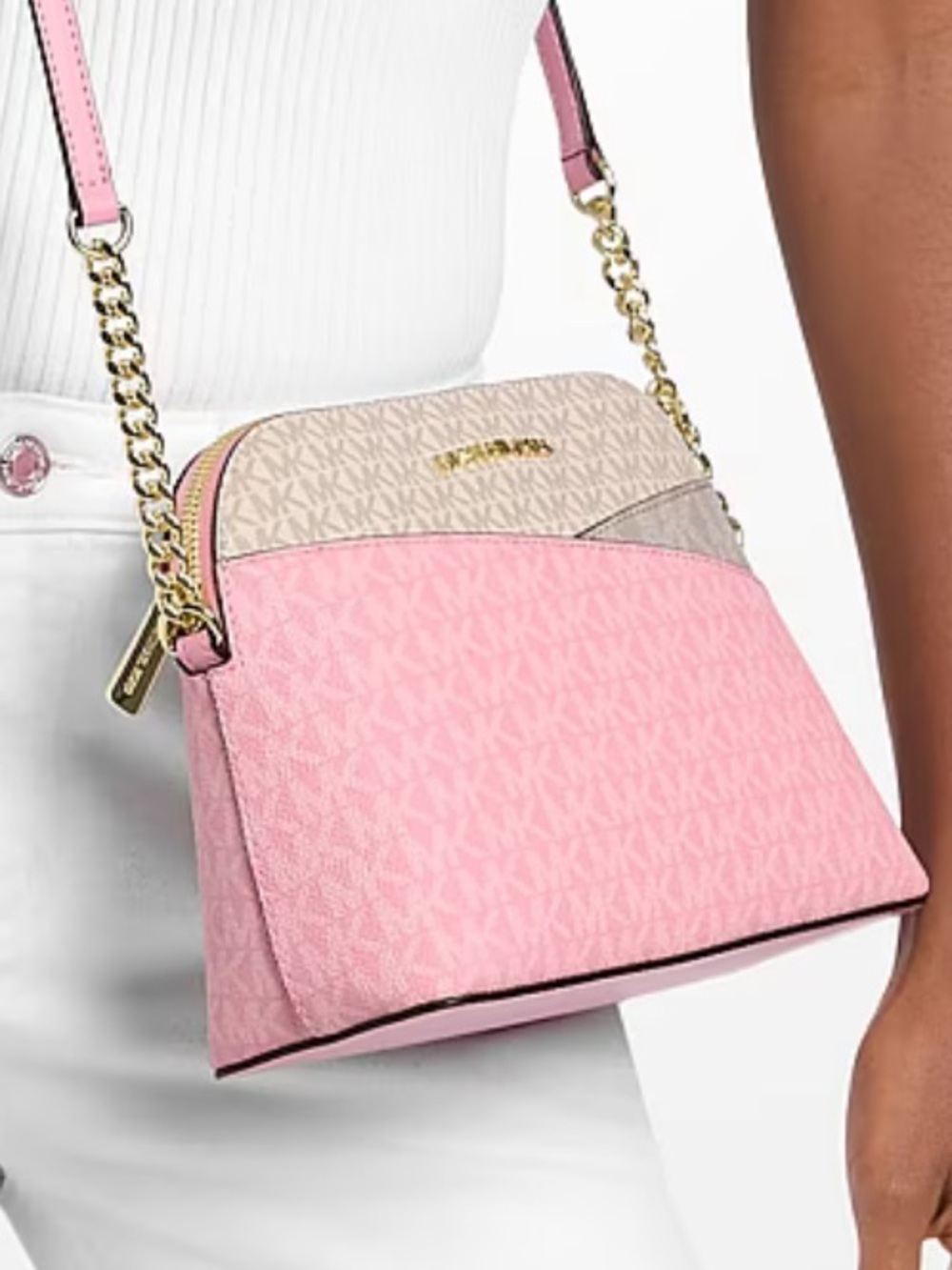 MICHAEL KORS JST Md Dome Color-Block Signature Logo Crossbody
Carnation MULT
NWT - Picture 1 of 16